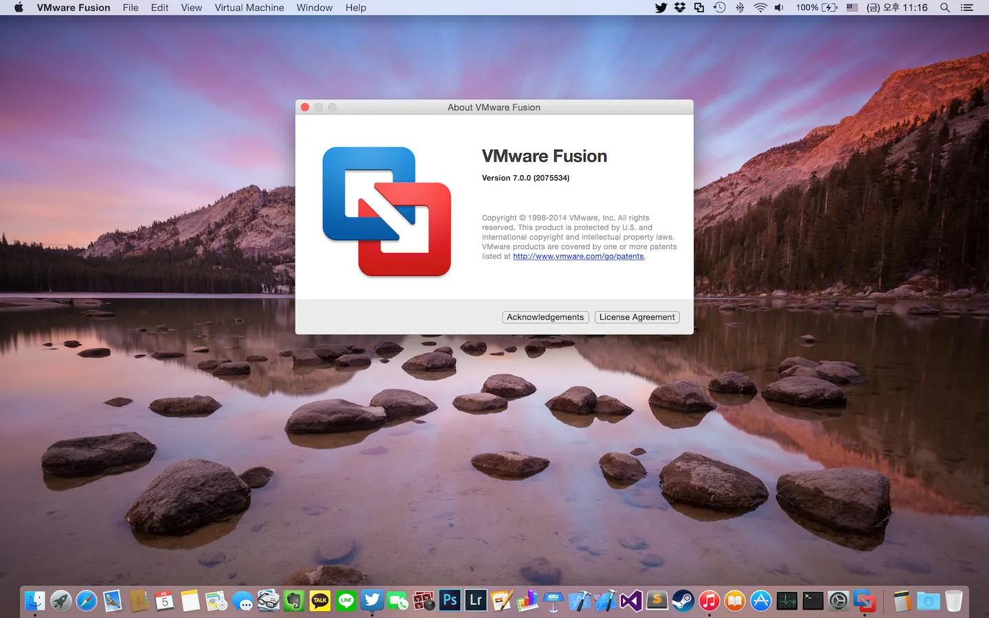 VMWare Fusion 7