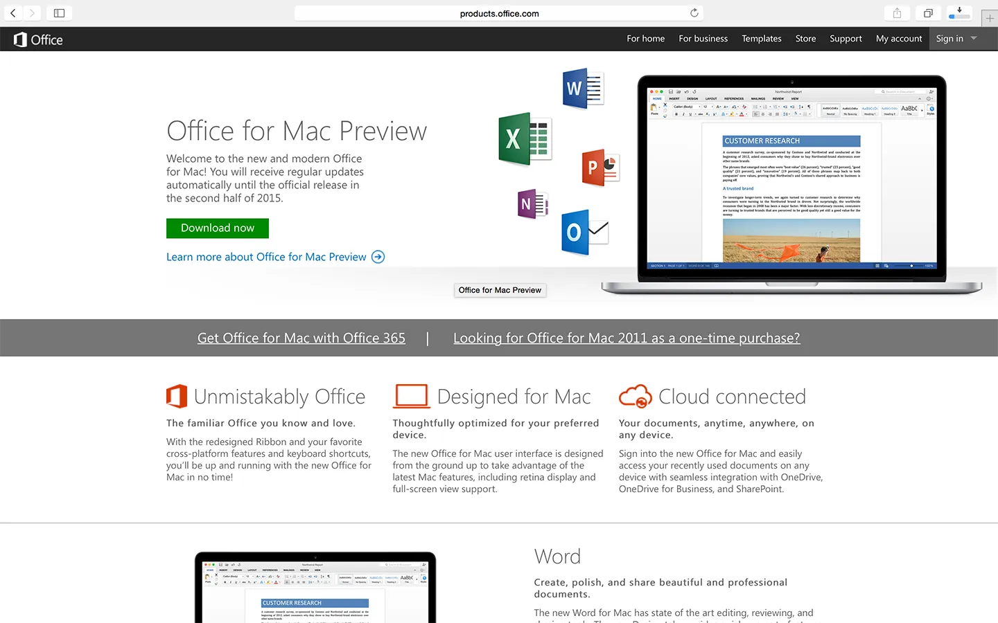 OSX용 오피스 프리뷰