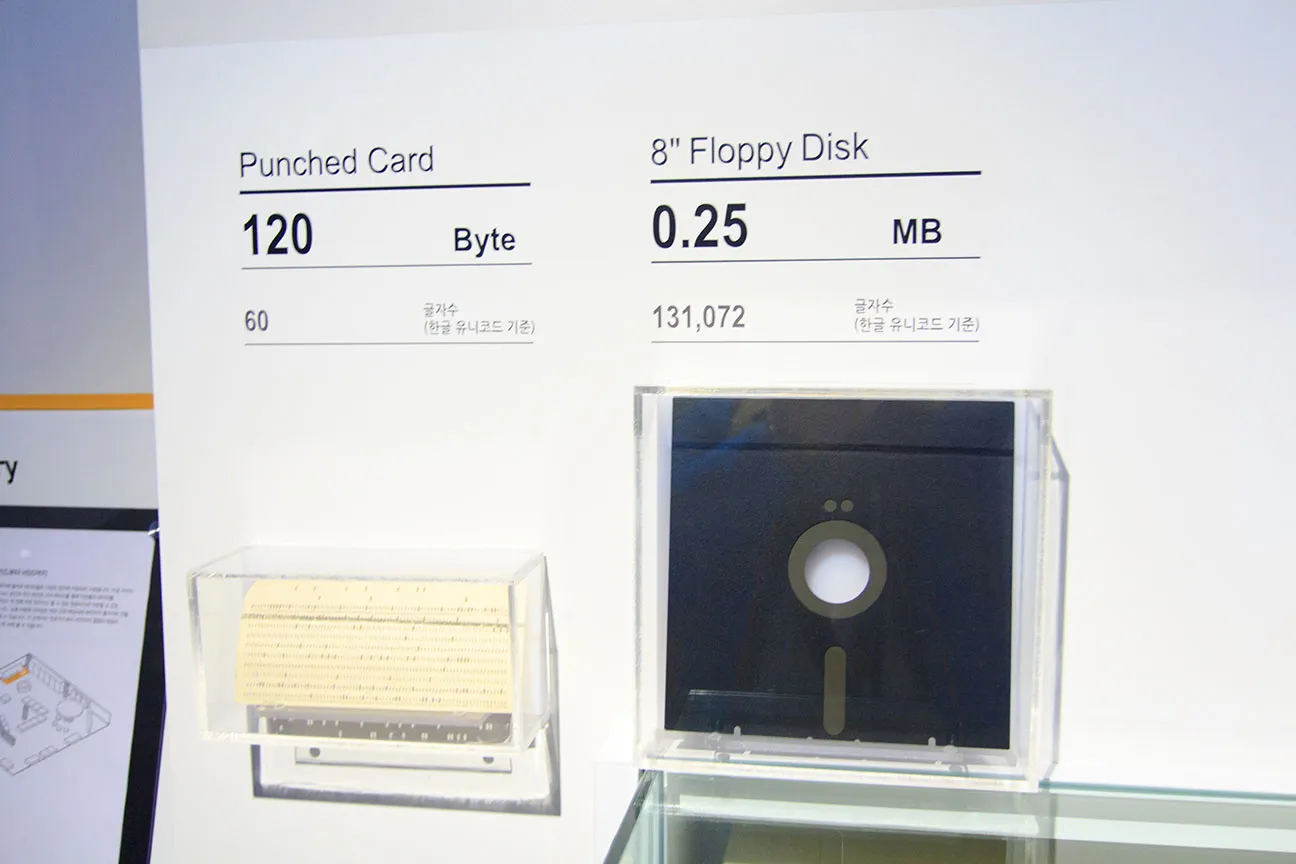 천공 카드 + 플로피 디스크