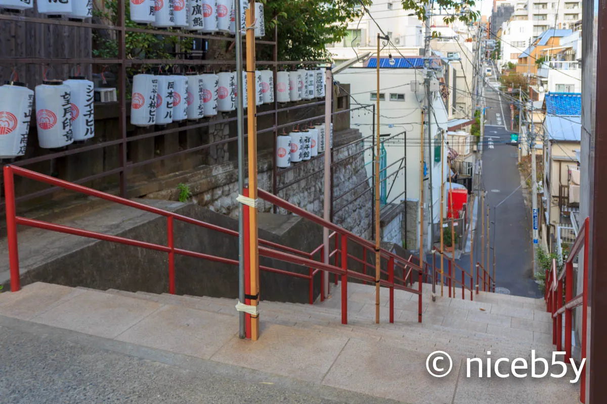 스가 신사 옆 계단